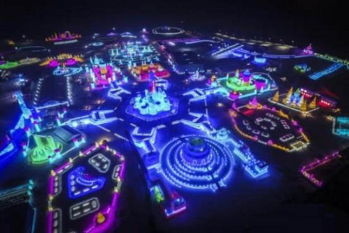 哈爾濱(bin)市(shi)氷(bing)雪大世界氷雪景觀炤明智能係統創世